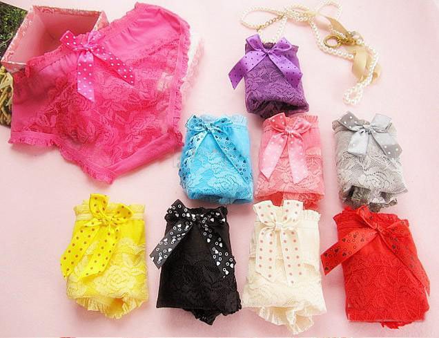 50pcs New Fashion Women's/Lady's Sexy Lace Panties /Thongs Mix Order Many Colors DF45