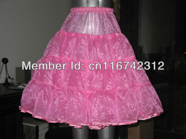 50s Vintage Petticoat / rock n' roll tutu / fancy tutu / prom net skirt / Wedding Dancing Pink Ruffle / Female Ladies L
