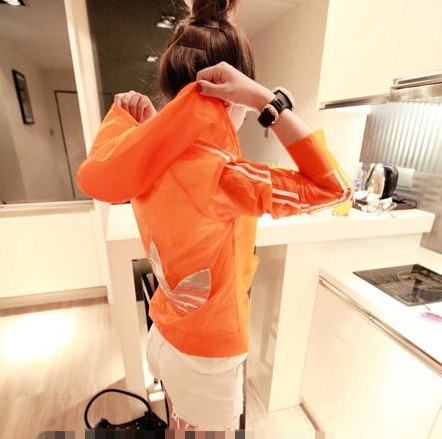 5104 women's 2012 summer new arrival clover gold flavor sports sun protection clothing outerwear