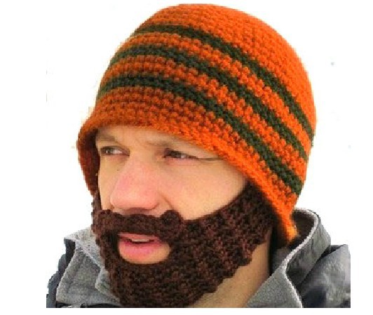 56-62CM Caps with beard fashion hat for man/ women warm caps winter wear+ free shipping by CPAM