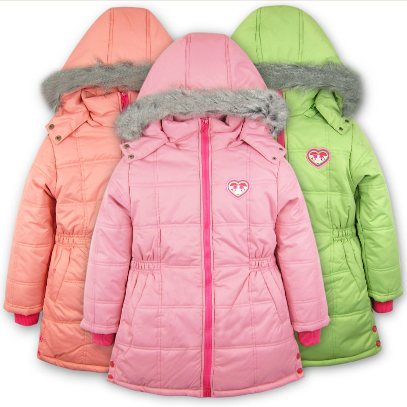 59 children's clothing female winter child 2013 plus velvet thickening wadded jacket outerwear child cotton-padded jacket