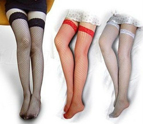 5color Free shipping Sexy Fishnet stockings knee high socks