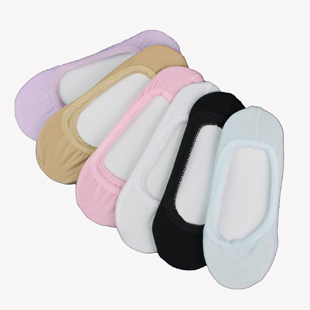 5pairs/lot!100% cotton women's invisible sock slippers ladies' shallow mouth casual floor socks color mixing free shipping
