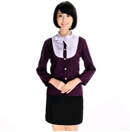 5pc/Lot  autumn and winter female waiter uniform long-sleeve workwear hotel uniform restaurant waitress DHL UPS Free shipping