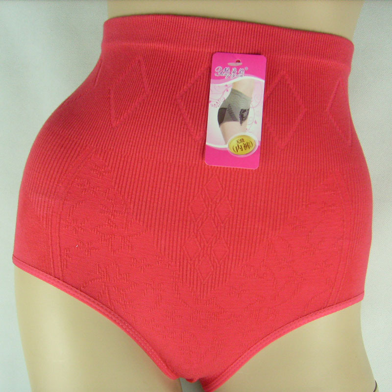5pc/lot Women's plus size 100% cotton panties briefs / corselets panties puerperal slim high waist underwear