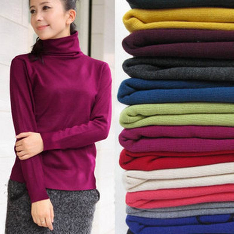 5pcs Bulk 2012 loose turtleneck basic shirt women's sweater female outerwear basic sweater