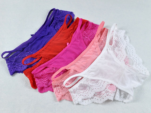 5pcs Butterfly Women Lady Sexy Lace Mature Elastic Briefs Cozy Lingerie Panties Underwear FREE SHIPPING UW301