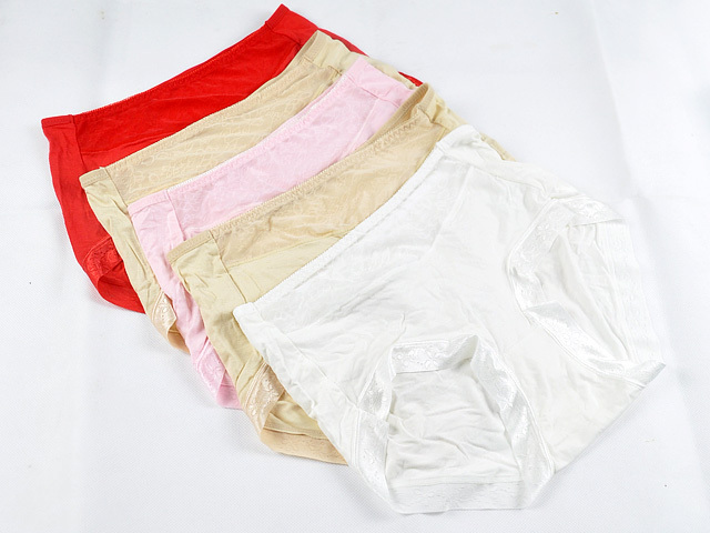 5pcs Choices Comfortable Plain Colors Large Lady Women Cozy Lingerie Panties Briefs Knickers Underwear Free Shipping