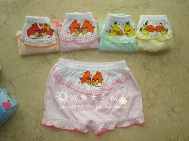 5pcs cotton briefs children's underwear/Spongebob underwear/1-5 years old girls