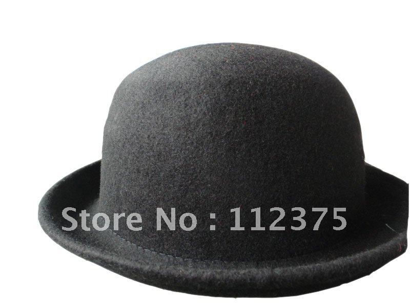 5pcs fashion black bowler hat