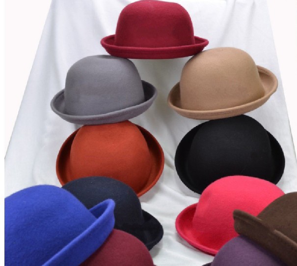 5pcs/lot Adult  the bowler hat / wool hat   in   stock