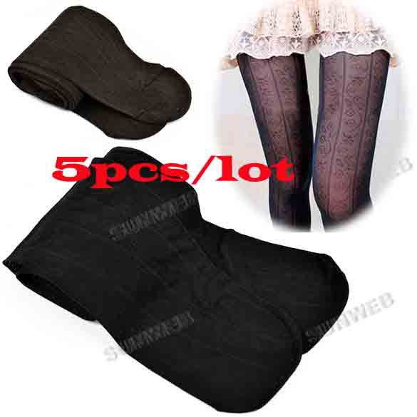 5pcs/lot Fashion Ladies Velvet leggings Tights pantyhose  Black/ Coffee Free shipping10242