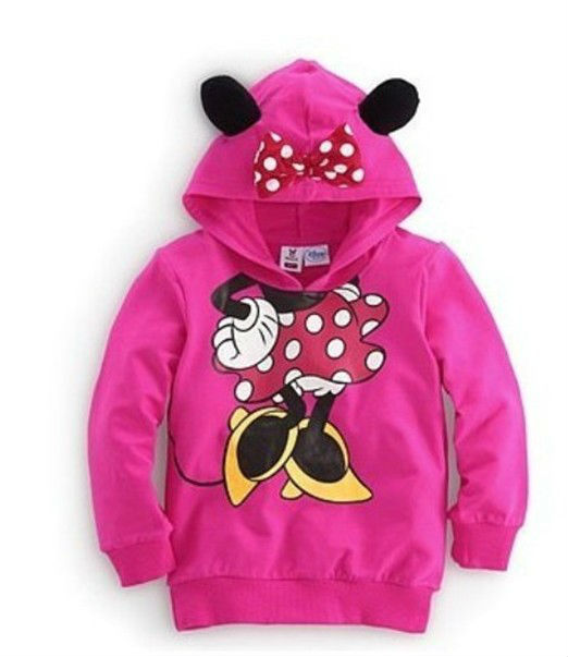 5pcs/lot Free shipping baby girls boys Mickey mouse/Minne Hoodies/T shirts/Sweatshirts,kids model outerwear