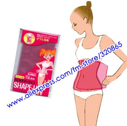 5pcs/Lot Free Shipping New Sauna Shape Up Slimming Wrap Waist Anti Cellulite Body Shaping Lose Weight Belt Waist Belly