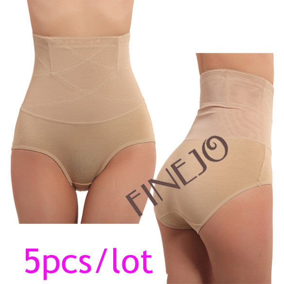 5pcs/lot free shipping Women's Body Shaper Slimming Underwear Panties Lower Abdomen Waist Panty L XL XXL7225