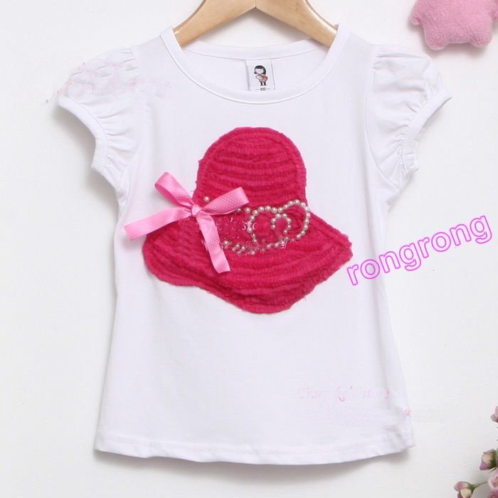 5pcs/lot girl B2W2 t-shirt  baby The top baby, the baby T-shirts