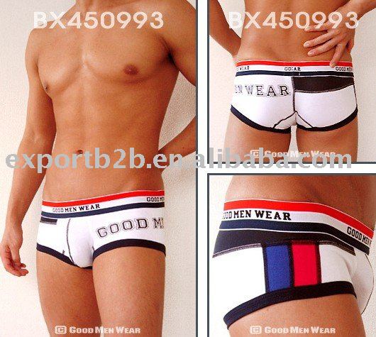 5pcs/lot GMW print Character men's underwear boxer (white color)---free shipping