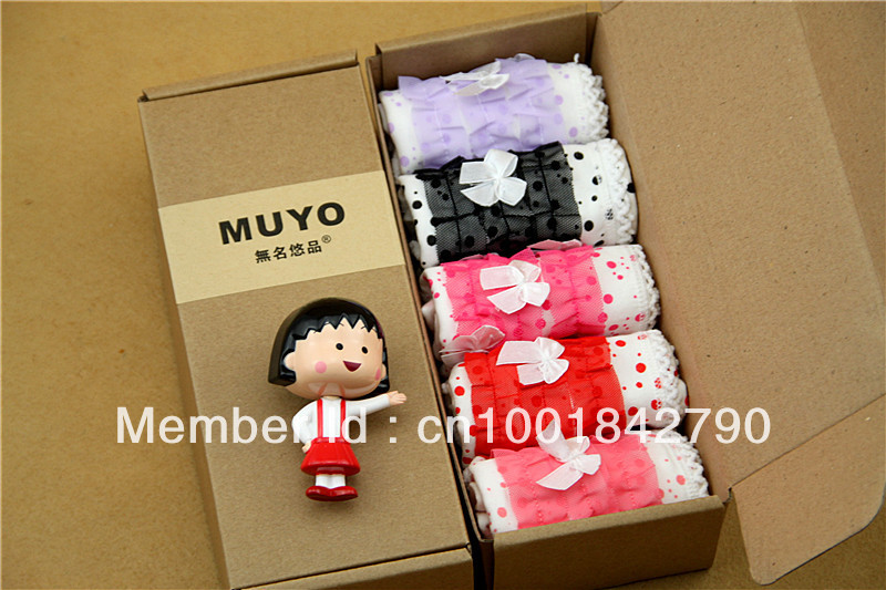 5pcs/lot High Quality Women's Underwear Gift Panties For Ladies Individual Packaging Sexy  Briefs
