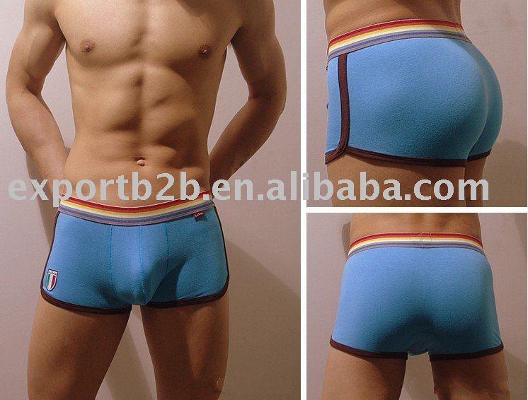 5pcs/lot men's Underwear Men's Shorts (blue color)---free shipping