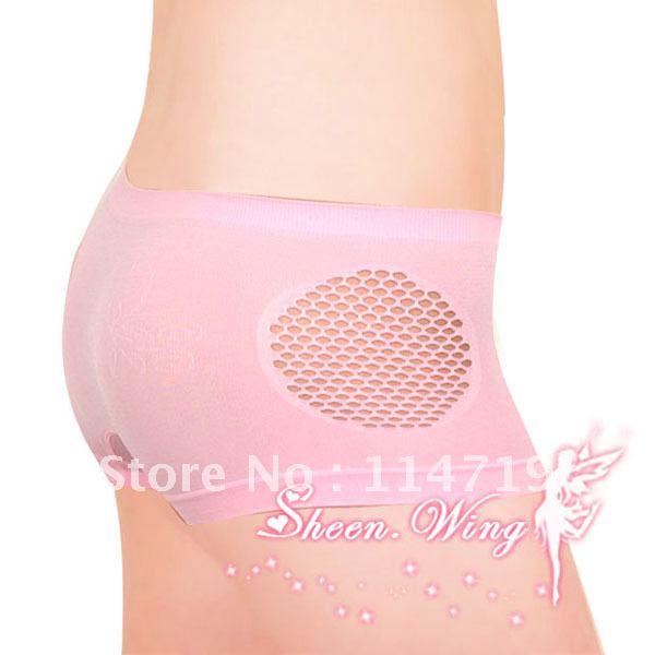 5pcs/lot wholesale HOT SALE!  bamboo fibre women's cutout 100% cotton panties mid waist women's Hollow Out trunk Black underwear