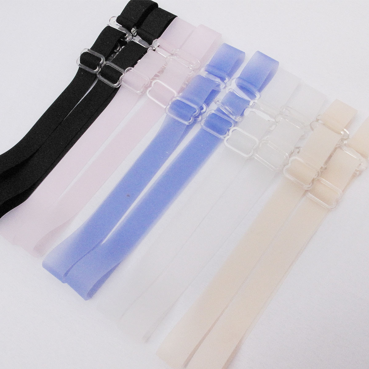 5pcs- Realwill summer cool simple comfortable natural invisible silica gel shoulder strap