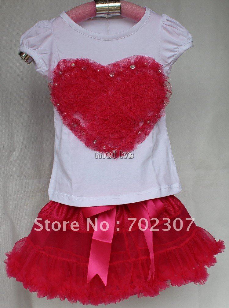 5sets 2012 newest Children's Summer clothing Girls' shirt + skirts baby 2pieces sets  outfits suits YT-028