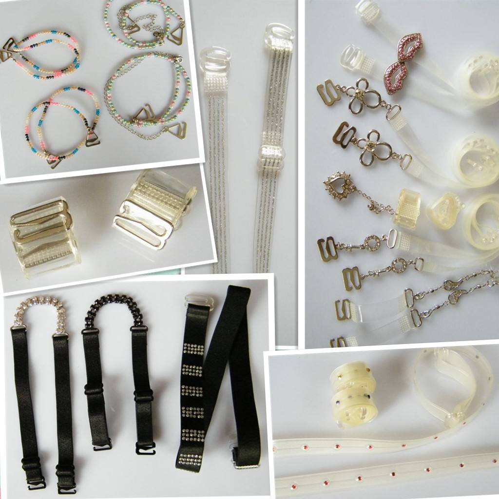 6.9 shoulder strap rhinestone metal underwear shoulder strap beaded print 18