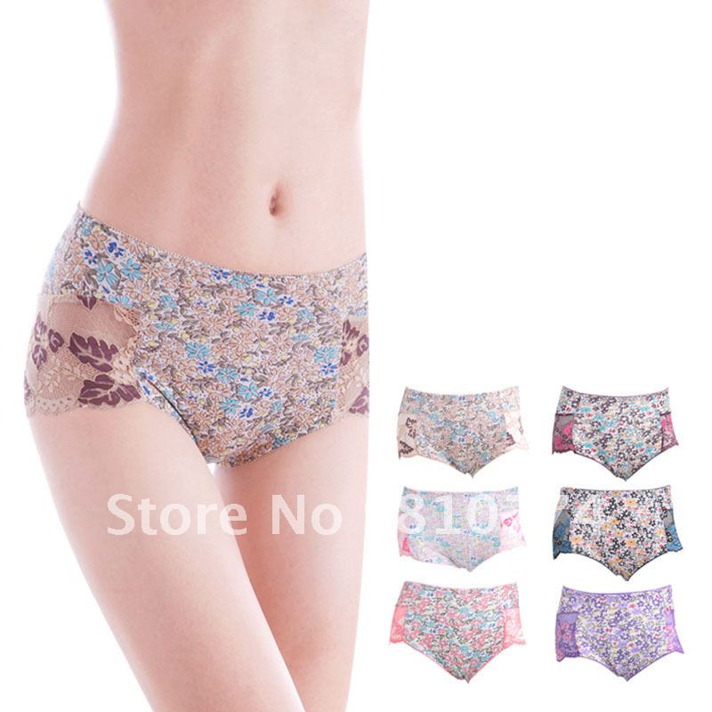 6 antibiotic breathable female panties classic soft comfortable panty