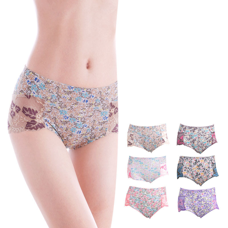 6 antibiotic breathable female panties classic soft comfortable panty