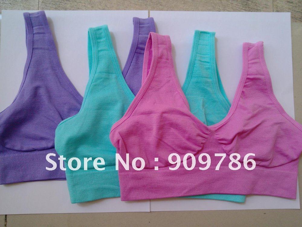 6 colors 180pcs/lot colourful Sexy Seamless Rhonda Shear Ahh bra Leisure genie bra yoga Bra - No box free shipping