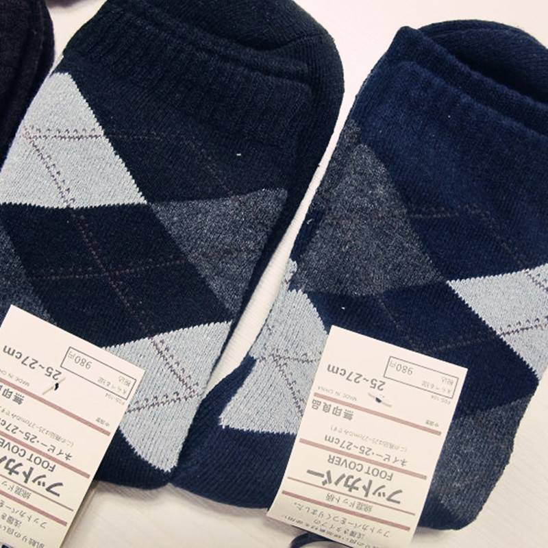6 double male socks women's socks male - female winter bamboo charcoal thickening thermal wool socks