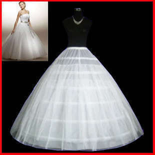 6 Hoop 2 Layers Tulle Wedding Dresses Crinoline Bridal Petticoat