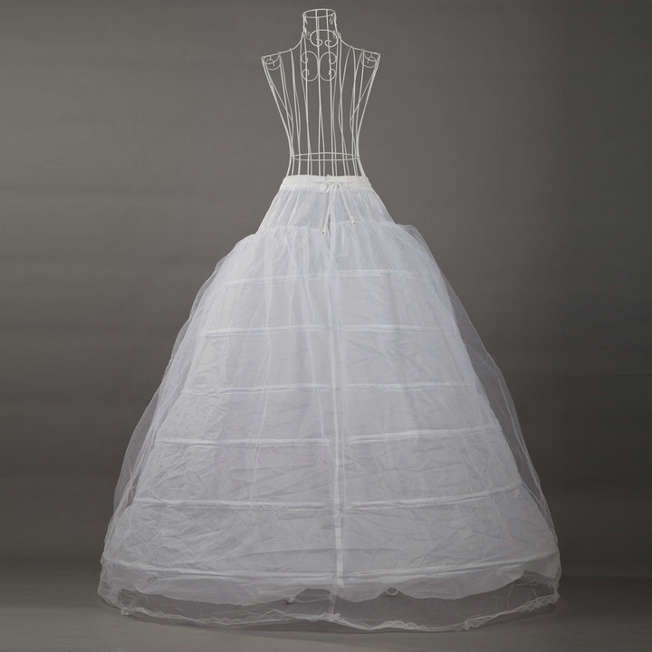 6 Hoop Ball Gown Bridal Wedding Gown Petticoat For Wedding Dresses