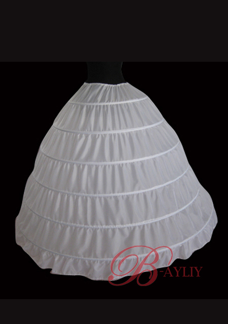 6-Hoop Crinoline Petticoat For Wedding Dress Underskirt WPD05015