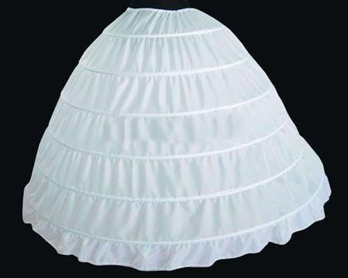6-Hoop Wedding Bridal Gown Dress Petticoat Underskirt Crinoline Wedding Accessories
