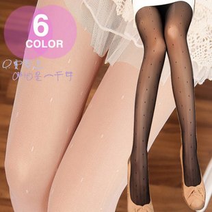 6004 Free Shipping High Quality Vintage Velvet Flowers Darkstripe Round Dot Pantyhose Fashion Women Tights Multicolor Leggings