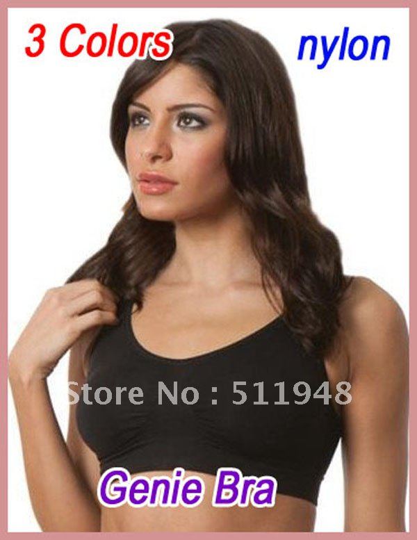 600pcs/lot  Genie Bra white/black /beige Set As Seen On TV Seamless Support 6 sizes/Pads(Retail packaging)