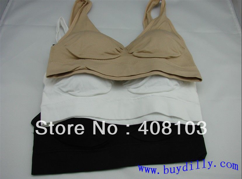 600pcs/lot Genie Bra With Removable Contouring Pads (200sets ,3 color a set no other select),only one set sale(Retail packaging)