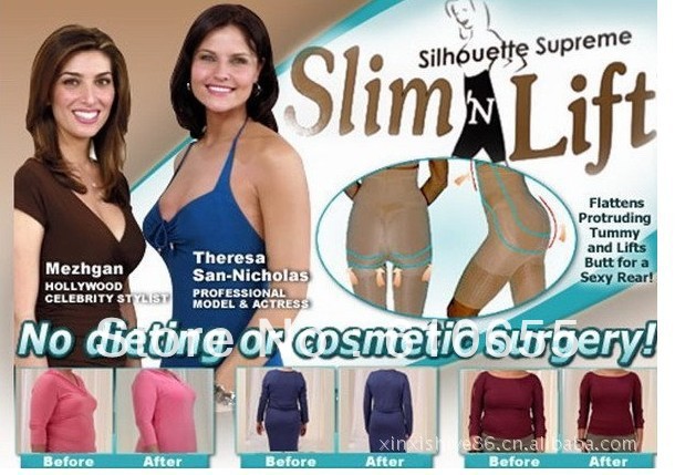 60pcs High quality California Beauty Slim N Lift strapless SUPREME SLIMMING UNDERWEAR Body Shaping ,free shipping lose weight