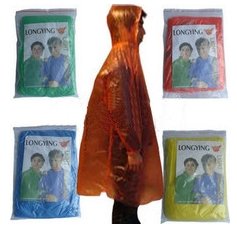 60pcs/lot free shipping disposable raincoat, travel raincoat, one-time raincoat mix color