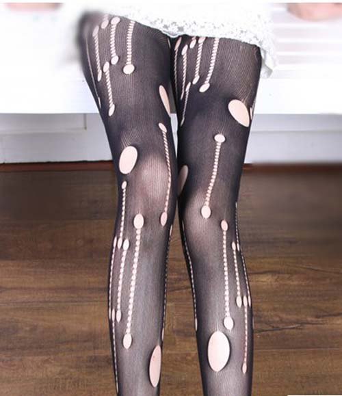 #6320 Free shipping fashion Net stocking hole silk stocking