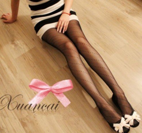 #6320  Woman Fashion Oblique point Stockings Sexy stocking Leggings