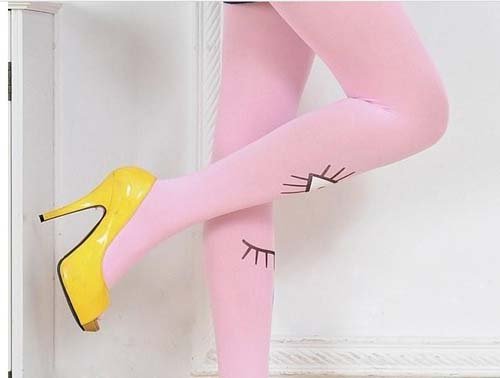 #6323 Free shipping Woman Fashion Lovely Stockings Pink stocking Tight 70pcs/lot