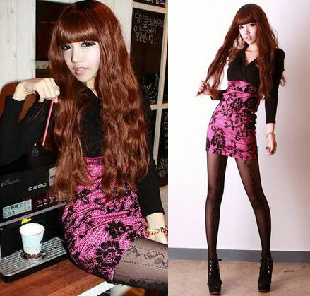 641 autumn one-piece dress 2012 women's V-neck slim hip sexy lace