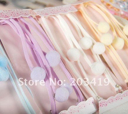 65pair free shipping Ladies fashion Sexy Style ADJUSTABLE BRA BELT SHOULDER STRAP multi color available fur ball sweet design
