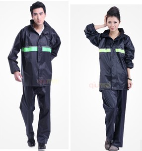 668 motorcycle electric bicycle fashion casual split ride rain pants raincoat set