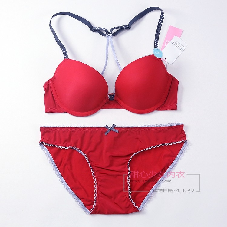 6ixty 8ight 2013 red underwear sexy push up bra set br593