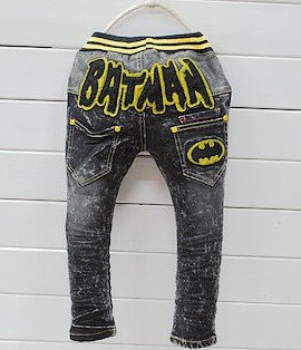 6pcs/lot 2012 Winter girl / boy Monogram jeans trousers pants EMS free shipping size 5-15