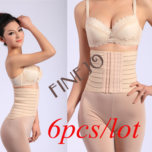 6pcs/lot free shipping 2013 Women's Body Shaper Slimming Abdomen Belt Three Size L, XL, XXL Hot Sale 3858