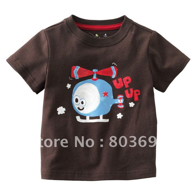 6pcs/lot free shipping baby short sleeve t shirt kids top tee 5071